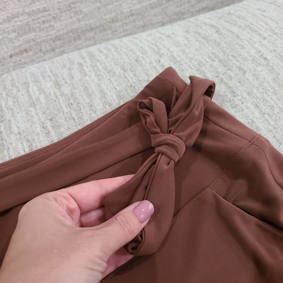 Joseph Ribkoff Brown Wide Leg PantsJOSEPH RIBKOFF Wide Leg Crop Womens Size 8 Pu - Picture 4 of 10